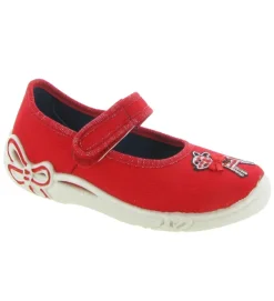 chaussons et pantoufles - - junior fille - Toile - Rouge - Superfit