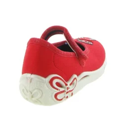 chaussons et pantoufles - - junior fille - Toile - Rouge - Superfit