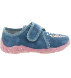 chaussons et pantoufles - - junior fille - Toile - Bleu - Superfit