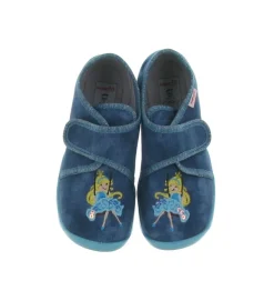 chaussons et pantoufles - - junior fille - Toile - Bleu - Superfit