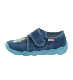 chaussons et pantoufles - - junior fille - Toile - Bleu - Superfit