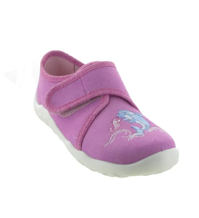 chaussons et pantoufles - - junior fille - Toile - Rose - Superfit