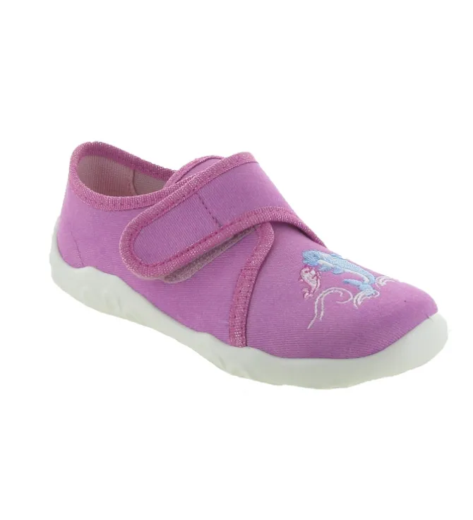 chaussons et pantoufles - - junior fille - Toile - Rose - Superfit