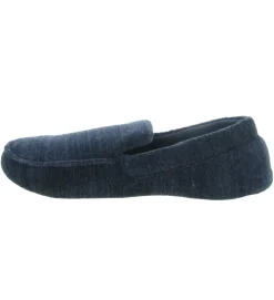 chaussons et pantoufles - Mocassins - homme - Toile - Bleu - Isotoner
