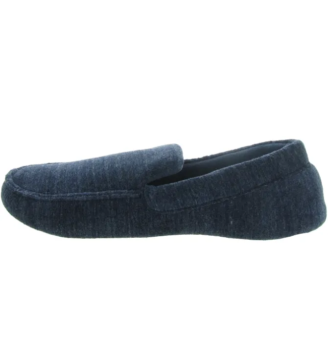 chaussons et pantoufles - Mocassins - homme - Toile - Bleu - Isotoner