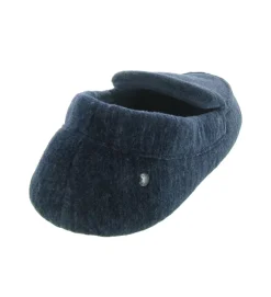 chaussons et pantoufles - Mocassins - homme - Toile - Bleu - Isotoner