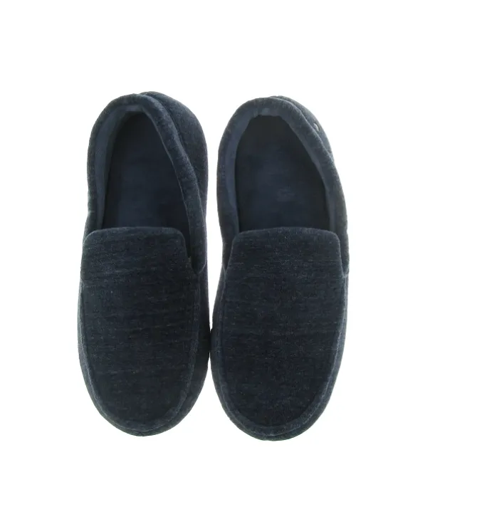 chaussons et pantoufles - Mocassins - homme - Toile - Bleu - Isotoner