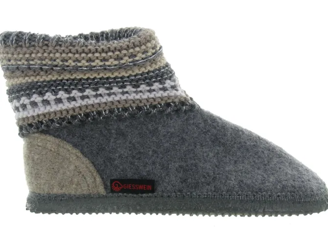 chaussons et pantoufles - Montant - femme - Feutrine - Gris - Giesswein