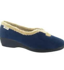 chaussons et pantoufles - Montant - femme - Synthétique - Bleu Marine - La maison de l espadrille