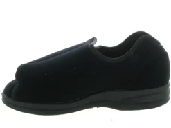 chaussons et pantoufles - Montant - femme - Toile - Noir - Fargeot