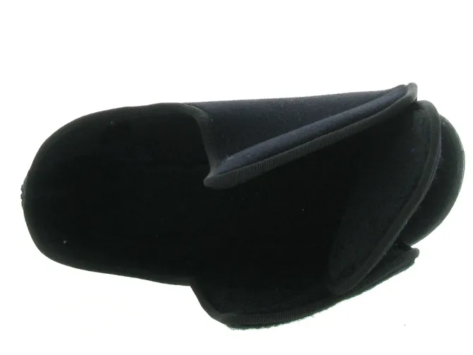 chaussons et pantoufles - Montant - femme - Toile - Noir - Fargeot