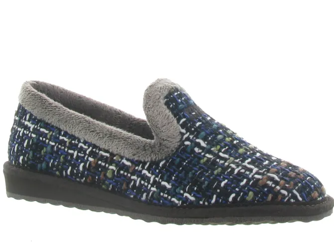 chaussons et pantoufles - Montant - femme - Synthétique - Bleu Marine - Nordikas