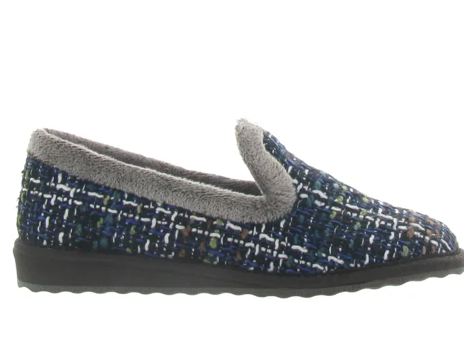 chaussons et pantoufles - Montant - femme - Synthétique - Bleu Marine - Nordikas