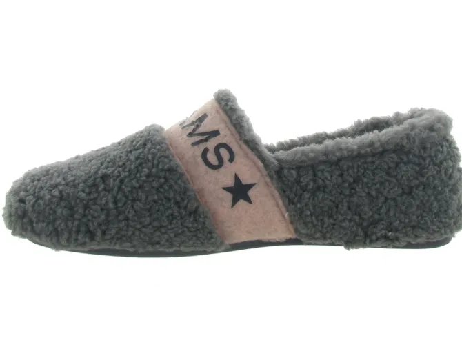 chaussons et pantoufles - Montant - femme - Synthétique - Anthracite - Macarena