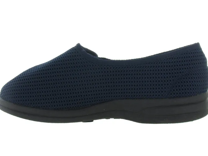 chaussons et pantoufles - Montant - homme - Toile - Bleu - Fargeot