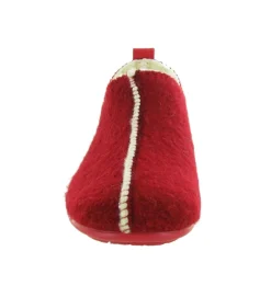chaussons et pantoufles - Montant - femme - Feutrine - Rouge - Maison armando