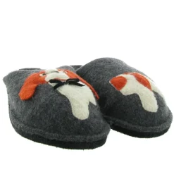 chaussons et pantoufles - Mules Sabots - femme - Feutrine - Anthracite - Haflinger