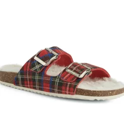 chaussons et pantoufles - Mules Sabots - femme - Synthétique - Rouge - Geox