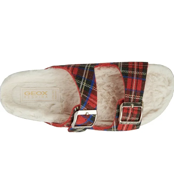 chaussons et pantoufles - Mules Sabots - femme - Synthétique - Rouge - Geox