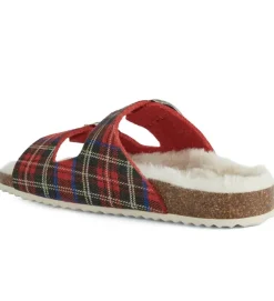 chaussons et pantoufles - Mules Sabots - femme - Synthétique - Rouge - Geox