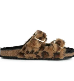 chaussons et pantoufles - Mules Sabots - femme - Synthétique - Léopard - Geox