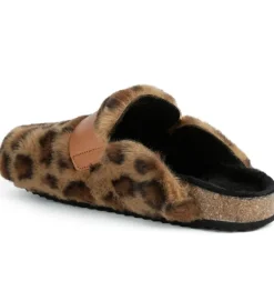 chaussons et pantoufles - Mules Sabots - femme - Synthétique - Léopard - Geox