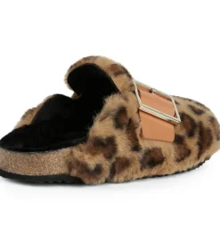 chaussons et pantoufles - Mules Sabots - femme - Synthétique - Léopard - Geox