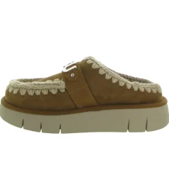 chaussons et pantoufles - Mules Sabots - femme - Nubuck - Chestnut - Mou