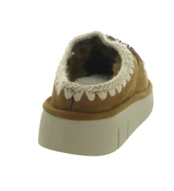 chaussons et pantoufles - Mules Sabots - femme - Nubuck - Chestnut - Mou