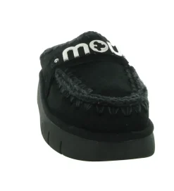 chaussons et pantoufles - Mules Sabots - femme - Nubuck - Noir - Mou