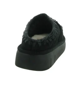chaussons et pantoufles - Mules Sabots - femme - Nubuck - Noir - Mou
