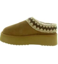chaussons et pantoufles - Mules Sabots - femme - Nubuck - Chestnut - Mou