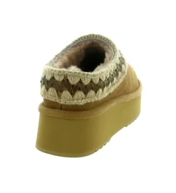 chaussons et pantoufles - Mules Sabots - femme - Nubuck - Chestnut - Mou