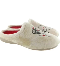 chaussons et pantoufles - Mules Sabots - femme - Synthétique - Crème - La maison de l espadrille