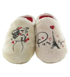 chaussons et pantoufles - Mules Sabots - femme - Synthétique - Crème - La maison de l espadrille