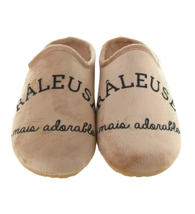 chaussons et pantoufles - Mules Sabots - femme - Synthétique - Beige - La maison de l espadrille