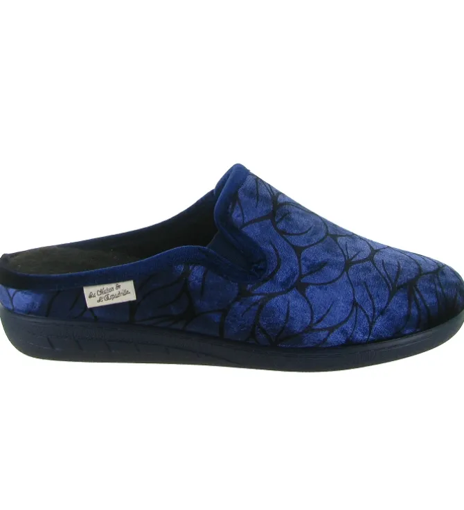 chaussons et pantoufles - Mules Sabots - femme - Synthétique - Bleu Marine - La maison de l espadrille