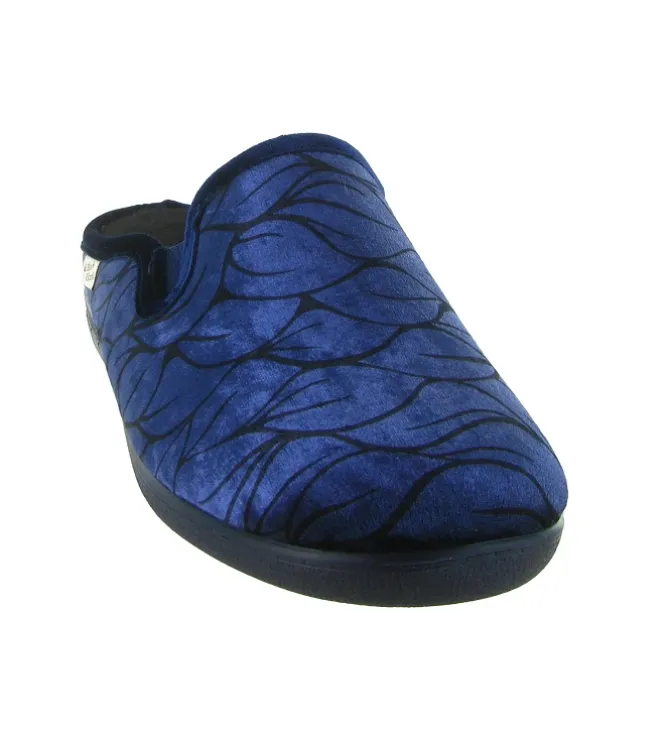 chaussons et pantoufles - Mules Sabots - femme - Synthétique - Bleu Marine - La maison de l espadrille