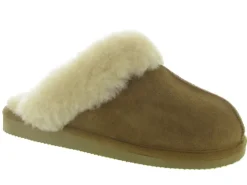chaussons et pantoufles - Mules Sabots - femme - Nubuck - Chestnut - Shepherd of sweden ab
