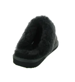chaussons et pantoufles - Mules Sabots - femme - Nubuck - Noir - Shepherd of sweden ab