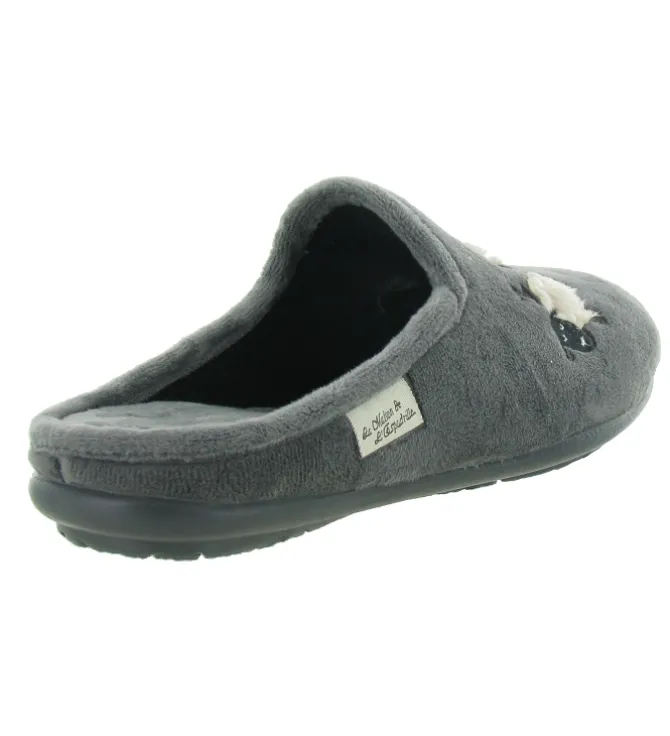 chaussons et pantoufles - Mules Sabots - femme - Synthétique - Gris - La maison de l espadrille