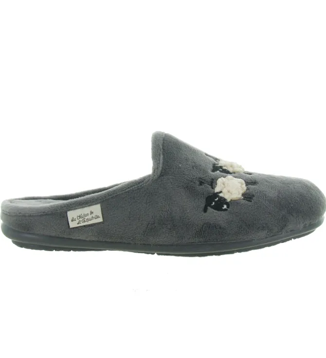 chaussons et pantoufles - Mules Sabots - femme - Synthétique - Gris - La maison de l espadrille