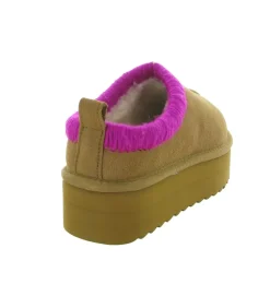 chaussons et pantoufles - Mules Sabots - femme - Nubuck - Chestnut - Colors of california