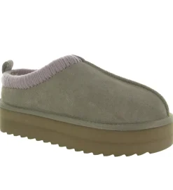chaussons et pantoufles - Mules Sabots - femme - Nubuck - Taupe - Colors of california