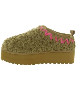 chaussons et pantoufles - Mules Sabots - femme - Synthétique - Chestnut - Colors of california
