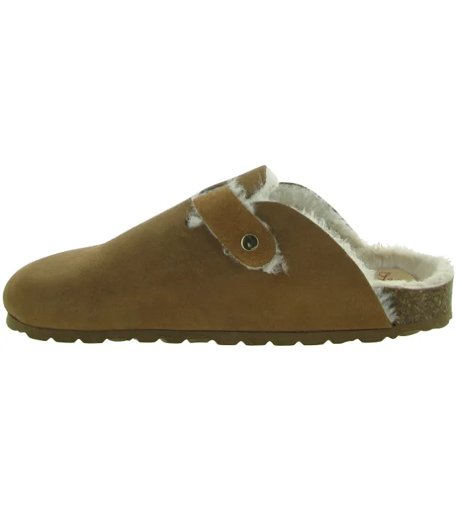 chaussons et pantoufles - Mules Sabots - femme - Synthétique - Chestnut - La maison de l espadrille