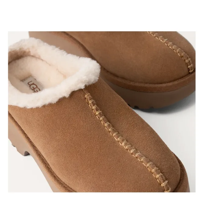 chaussons et pantoufles - Mules Sabots - femme - Nubuck - Chestnut - Ugg australia