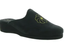 chaussons et pantoufles - Mules Sabots - femme - Toile - Noir - Semelflex