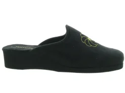 chaussons et pantoufles - Mules Sabots - femme - Toile - Noir - Semelflex