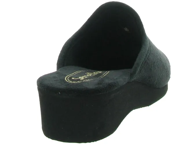 chaussons et pantoufles - Mules Sabots - femme - Toile - Noir - Semelflex